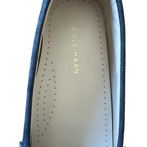 Cole Haan Dark Blue Loafers with Metallic Accents - Picture 2 of 4